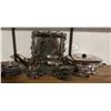 Image 2 : Electroplated Steel Dinnerware Set with Cups, Goblets, and Serving Pieces