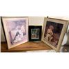 Image 1 : Three Framed Prints Featuring Classic Art and Romantic Themes