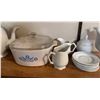 Image 3 : Corningware, Porcelain Teapots, Glassware, and Serving Dishes