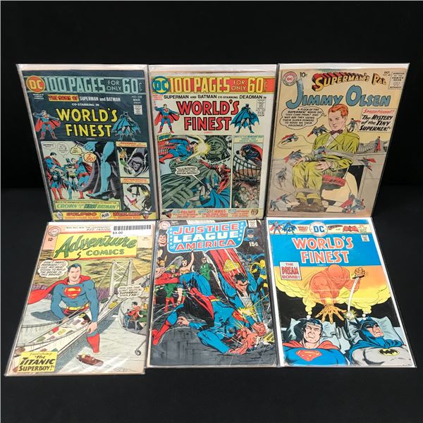 LOT OF 6 COMICS FEATURING SUPERMAN - DC COMICS