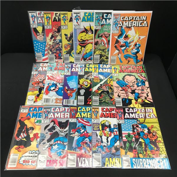 LOT OF 17 CAPTAIN AMERICA COMICS - MARVEL COMICS