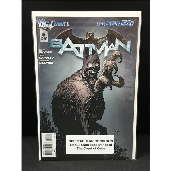 BATMAN #6 1ST APP COURT OF OWLS - DC COMICS