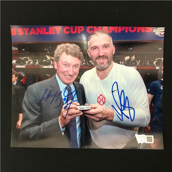 WAYNE GRETZKY AND ALEXANDER OVECHKIN DUAL SIGNED 8X10 - ACE COA