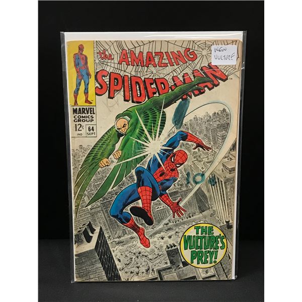 THE AMAZING SPIDERMAN #64 NEW VULTURE - MARVEL COMICS