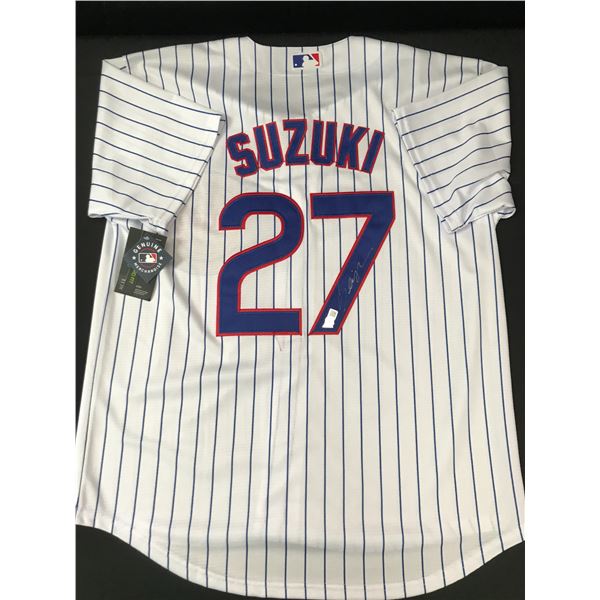 SEIYA SUZUKI SIGNED NY METS CUSTOM BASEBALL JERSEY (ACE COA)