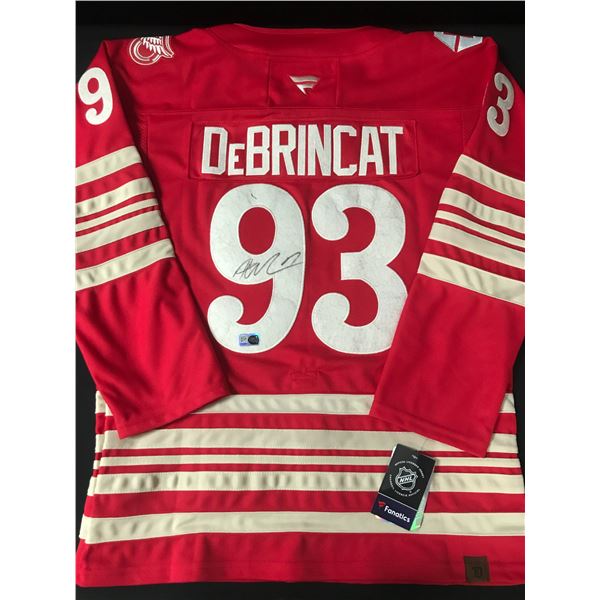 ALEX DEBRINCAT SIGNED DETROIT RED WINGS CUSTOM JERSEY - ELITE SPORTS COA