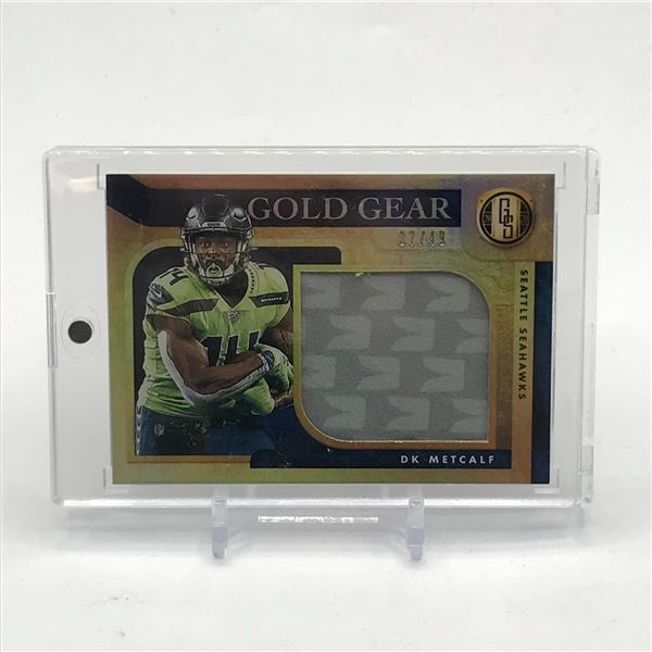 2020 PANINI GOLD STANDARD FOOTBALL DK METCALF PATCH TRADING CARD 37/49