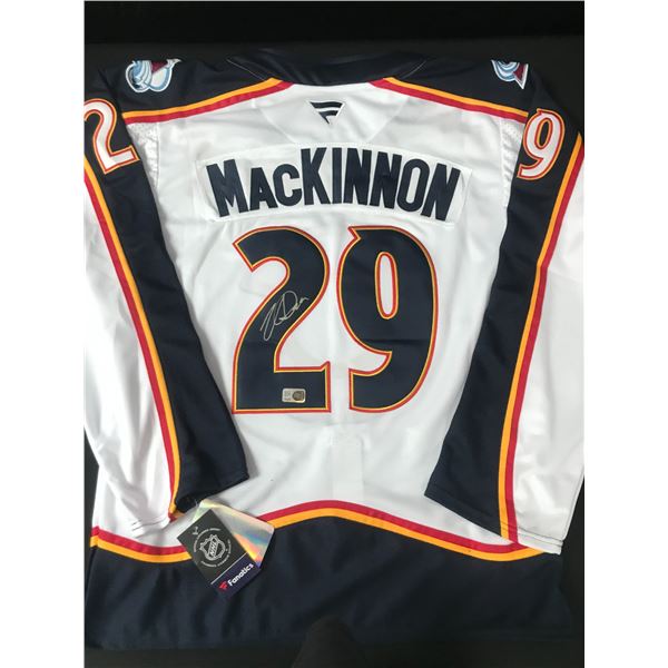 NATHAN MACKINNON SIGNED COLORADO AVALANCHE CUSTOM JERSEY - ELITE SPORTS COA