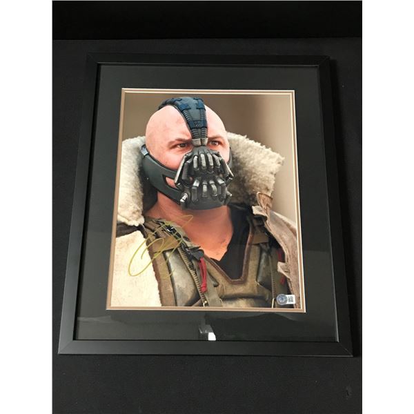 TOM HARDY SIGNED AND FRAMED BANE 16 X 20 - BECKETT COA