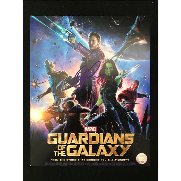 CHRIS PRATT SIGNED GUARDIANS OF THE GALAXY 8X10 - KB COA