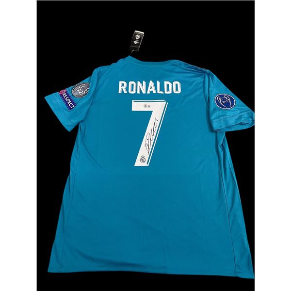 CHRISTIANO RONALDO SIGNED EMIRATES JERSEY - BECKETT COA