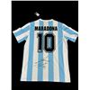 Image 1 : DIEGO MARADONNA SIGNED ARGENTINA SOCCER JERSEY - BECKETT COA