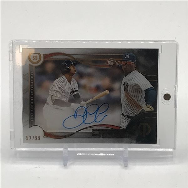 2019 TOPPS TRIBUTE BASEBALL DIDI GREGORIUS SIGNED TRADING CARD 52/99
