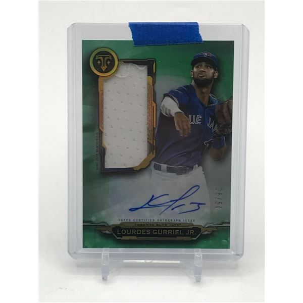 2019 TOPPS TRIPLE THREAD BASEBALL SIGNED PATCH TRADING CARD 25/50