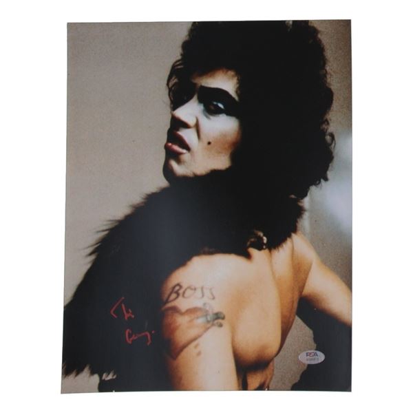 TIM CURRY SIGNED ROCKY HORROR 11 X 14 PICTURE SHOW 8X10 - PSA COA