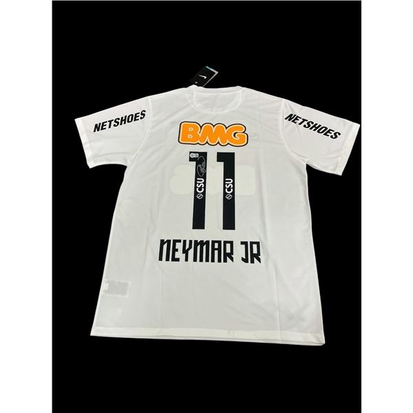 NEYMAR JR SIGNED SANTOS MAILLOT SOCCER JERSEY - BECKETT COA
