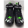 Image 3 : RUSSELL WILSON SIGNED UNDER ARMOUR FOOTBALL CLEATS (WILSON COA)