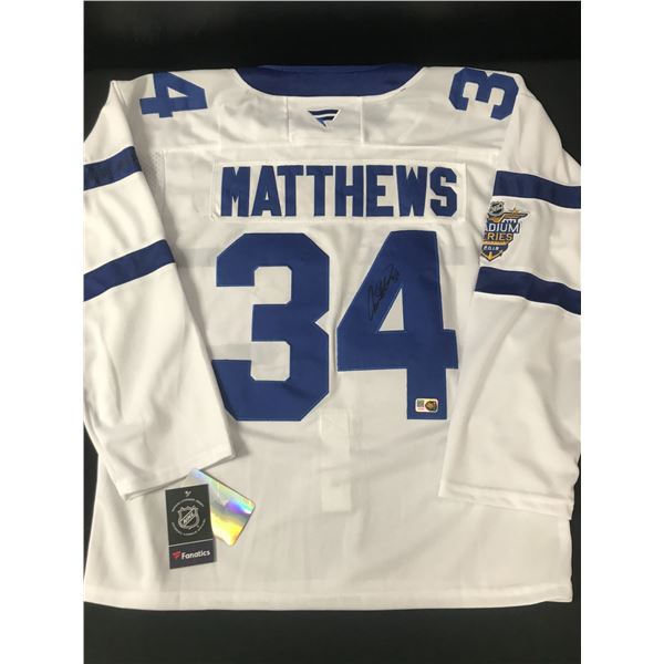 AUSTON MATTHEWS SIGNED TORONTO MAPLE LEAFS CUSTOM JERSEY - ELITE SPORTS COA