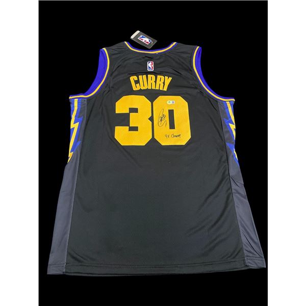 STEPHEN CURRY SIGNED GOLDEN STATE WARRIORS SIGNED JERSEY - BECKETT COA