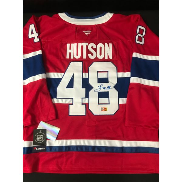 LANE HUTSON SIGNED MONTREAL CANADIENS JERSEY - ELITE SPORTS COA