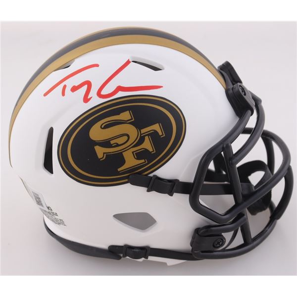 TREY LANCE SIGNED SAN FRANCISCO 49ERS MINI HELMET - BECKETT COA