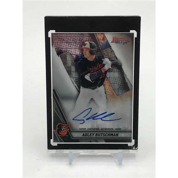 2019 TOPPS BOWMAN'S BEST BASEBALL ADLEY RUTSCHMAN SIGNED ROOKIE CARD