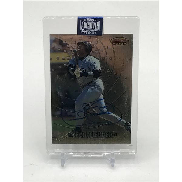 TOPPS ARCHIVE SIGNATURE SERIES CECIL FIELDER SIGNED TRADING CARD
