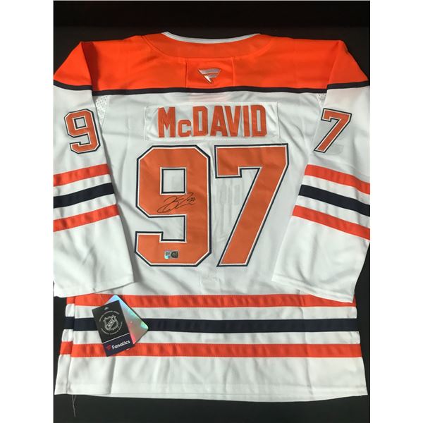 CONNOR MCDAVID SIGNED EDMONTON OILERS CUSTOM JERSEY - ELITE SPORTS COA