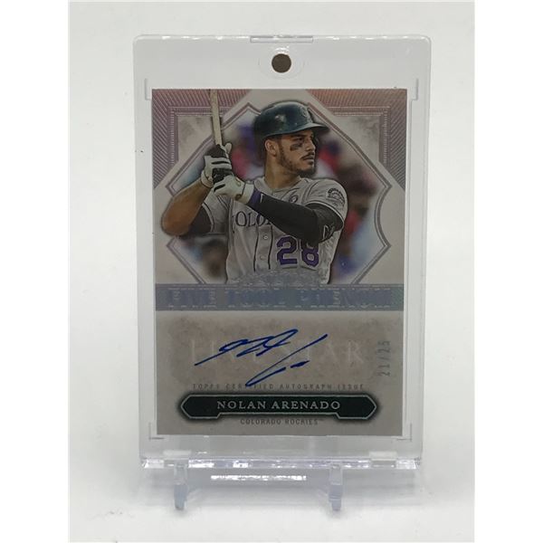 2020 TOPPS CERTIFIED AUTOGRAPH ISSUE NOLAN ARENADO SIGNED TRADING CARD 21/25