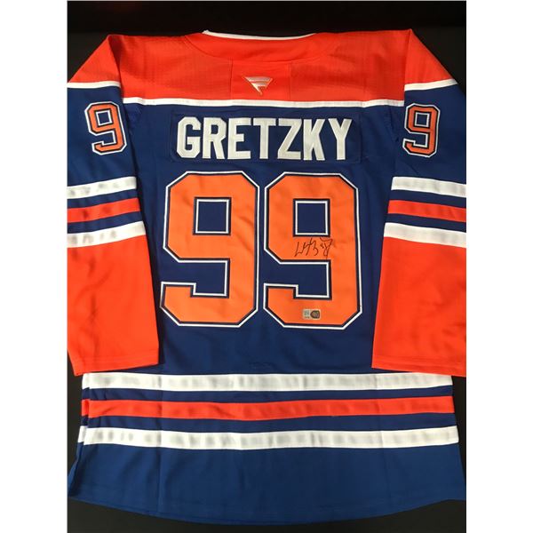 WAYNE GRETZKY SIGNED CUSTOM EDMONTON OILERS JERSEY - ELITE SPORTS COA