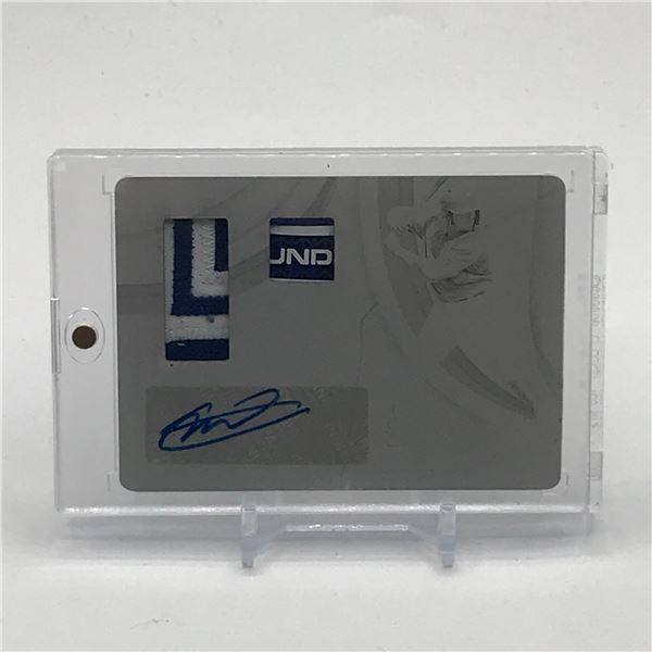 1 OF 1 2019 PANINI IMMACULATE COLLECTION VLADIMIR GUERRERO JR SIGNED PATCH ROOKIE PRINTING PLATE