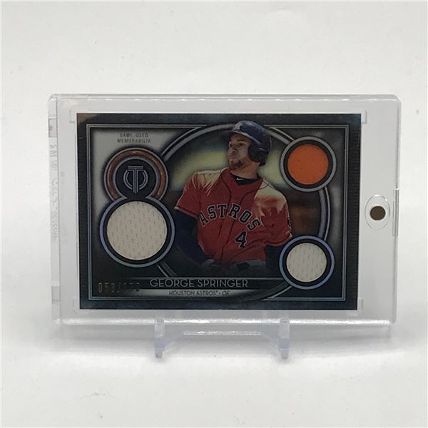 2020 TOPPS TRIBUTE BASEBALL GEORGE SPRINGER TRADING CARD 053/170