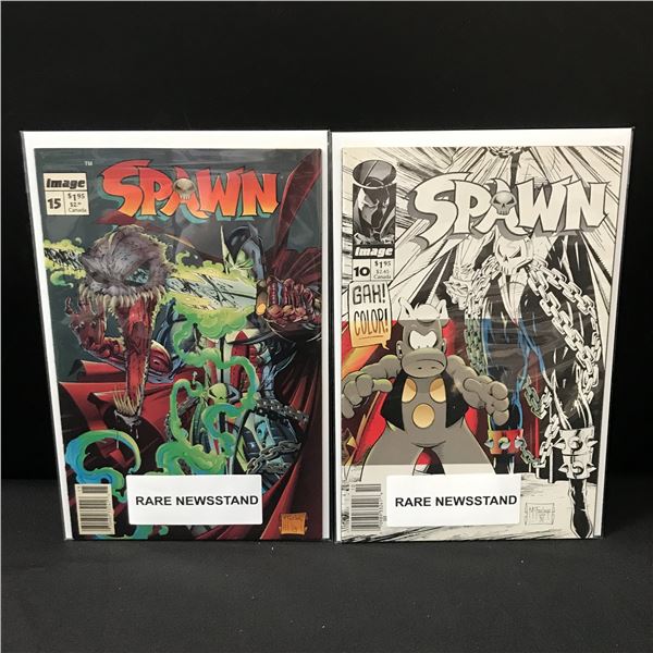 LOT OF 2 SPAWN NEWSSTAND COMICS - IMAGE COMICS
