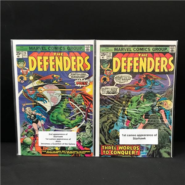 LOT OF 2 DEFENDERS COMICS - MARVEL COMICS