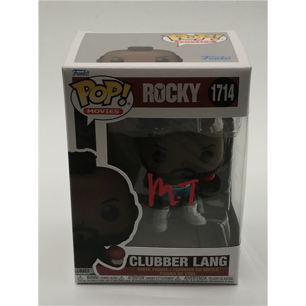 MR.T SIGNED CLUBBER LANG ROCKY FUNKO POP - WWOC COA