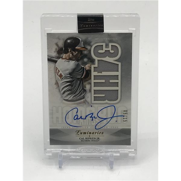 2019 TOPPS LUMINARIES BASEBALL CAL RIPKEN JR SIGNED TRADING CARD 05/15