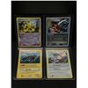 Image 1 : LOT OF 4 POKEMON TCG TRADING CARDS IN INDIVIDUAL SLEEVES