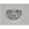 Image 2 : 12.97 Carat Moissanite  Sterling Silver Ring