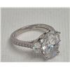 Image 3 : 12.97 Carat Moissanite  Sterling Silver Ring