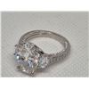 Image 4 : 12.97 Carat Moissanite  Sterling Silver Ring