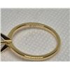 Image 3 : 1.0 Carat Round Cut 18k Gold Plated Moissanite Ring