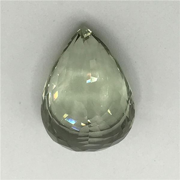 35.36CT PRASIOLITE PALE GREEN GOOD CUT - UH GEM SERVICES APPRAISAL $5,400