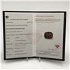 Image 3 : 16.67 GARNET CUSHION CUT DEEP ORANGE RED WITH AA CLARITY - JEWEL SCAN APPRAISAL $4,167