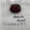 Image 4 : 16.67 GARNET CUSHION CUT DEEP ORANGE RED WITH AA CLARITY - JEWEL SCAN APPRAISAL $4,167