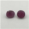 Image 1 : PAIR OF OVAL CUT RUBIES 6.13CT TOTAL WEIGHT DEEP PURPLISH RED WITH GOOD CUT - UH APPRAISAL $7,800