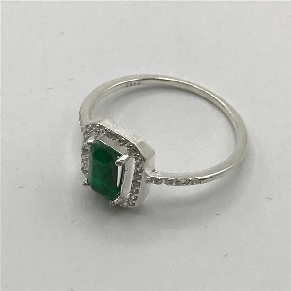 EMERALD RING .6CTS GREEN WITH AA CLARITY - JEWEL SCAN APPRAISAL $2,136