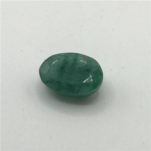 BRAZILIAN EMERALD 7.65CT WEIGHT BLUEISH-GREEN GOOD CUT - UH APPRAISAL $7,450