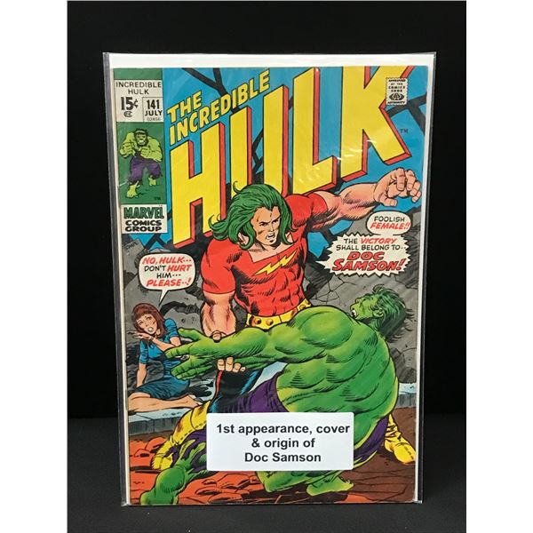 THE INCREDIBLE HULK #141 1ST APP AND ORIGIN DOC SAMSON - MARVEL COMICS