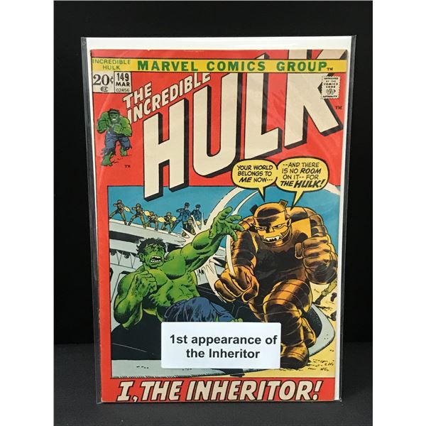 THE INCREDIBLE HULK #149 1ST APP THE INHERITOR - MARVEL COMICS