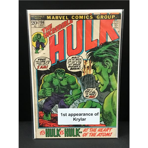 THE INCREDIBLE HULK #156 1ST APP KRYLAR - MARVEL COMICS